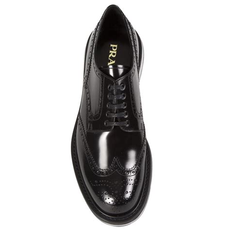 prada derby shoes with platform|prada leather lace up shoes.